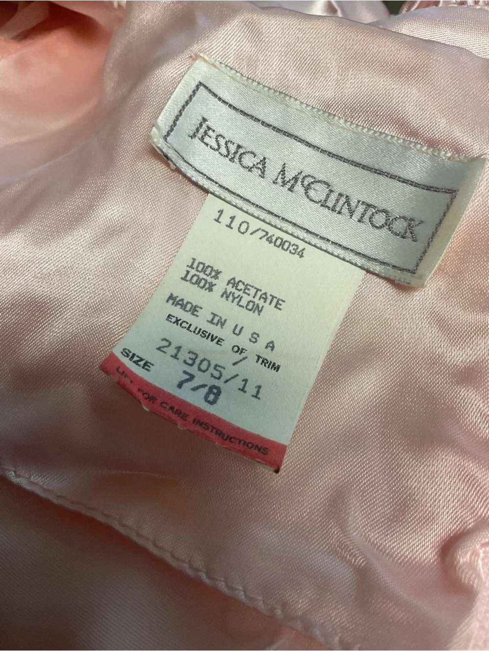 Jessica McClintock precious eighties
